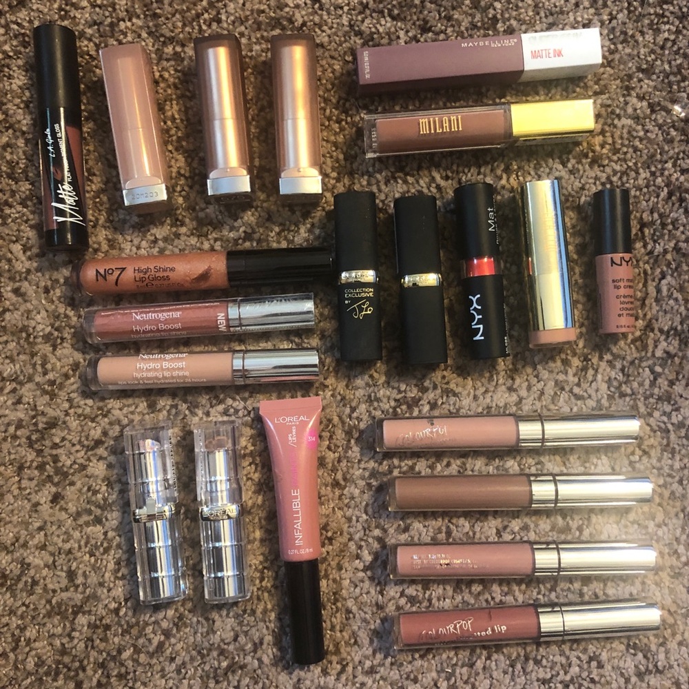 Drugstore Lipsticks and Glosses